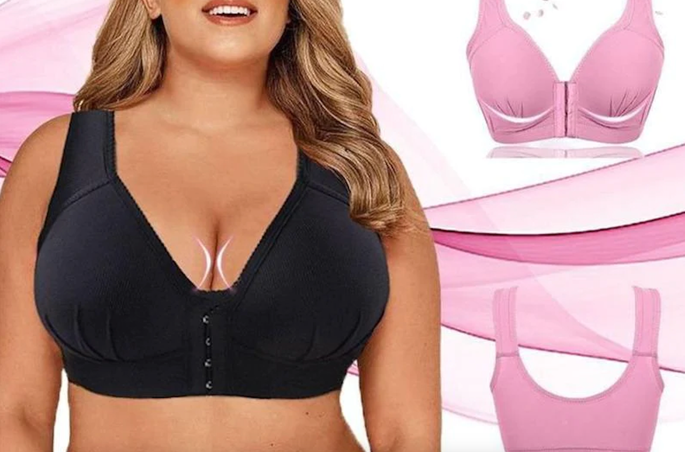 Machen Sie es sich super bequem mit diesem Push-up-BH mit Vorderverschluss
